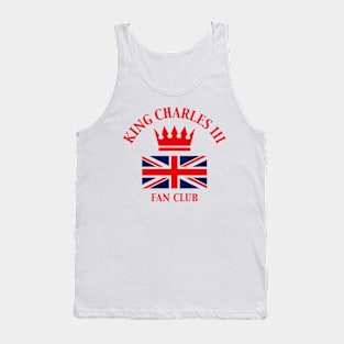 King Charles 3rd – Fan Club (Fan Art / Red) Tank Top